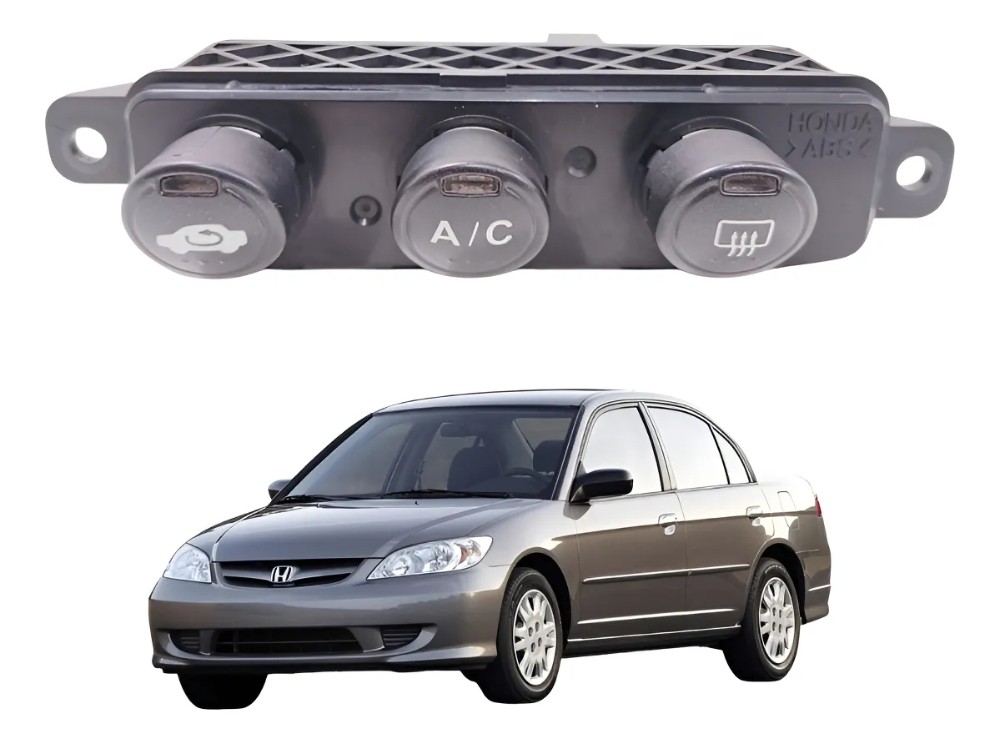 Botão Comando Ar Condicionado Desembaçador Civic 2001 2006