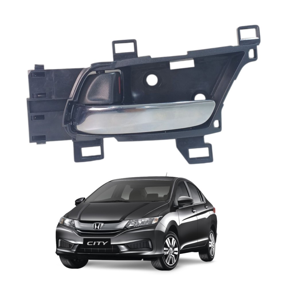 Maçaneta interna esquerda cromada honda city 2015 2021