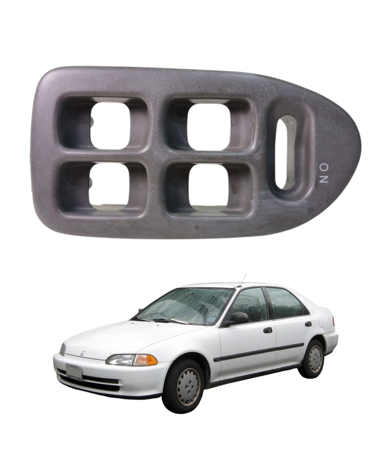 Moldura Comando Vidro Diant Esquerdo Honda Civic 1992 E5659