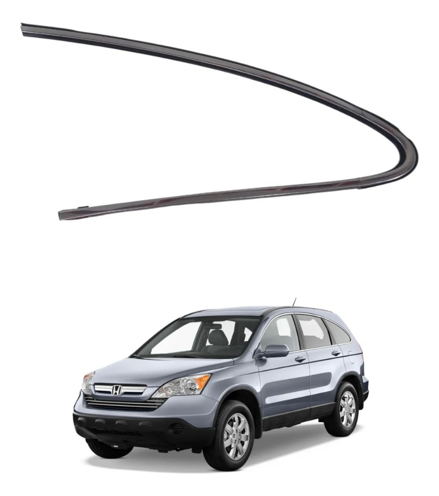 Moldura vidro fixo traseiro esquerdo honda crv 2007 46512