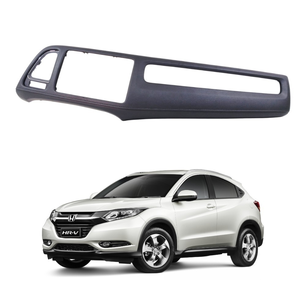 Acabamento painel moldura multimidia honda hrv 2016 2021