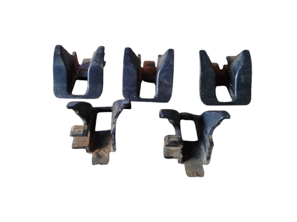 Jogo Suporte Banco Traseiro Peugeot 307 Sw 2007 2010 2013  Preto 1