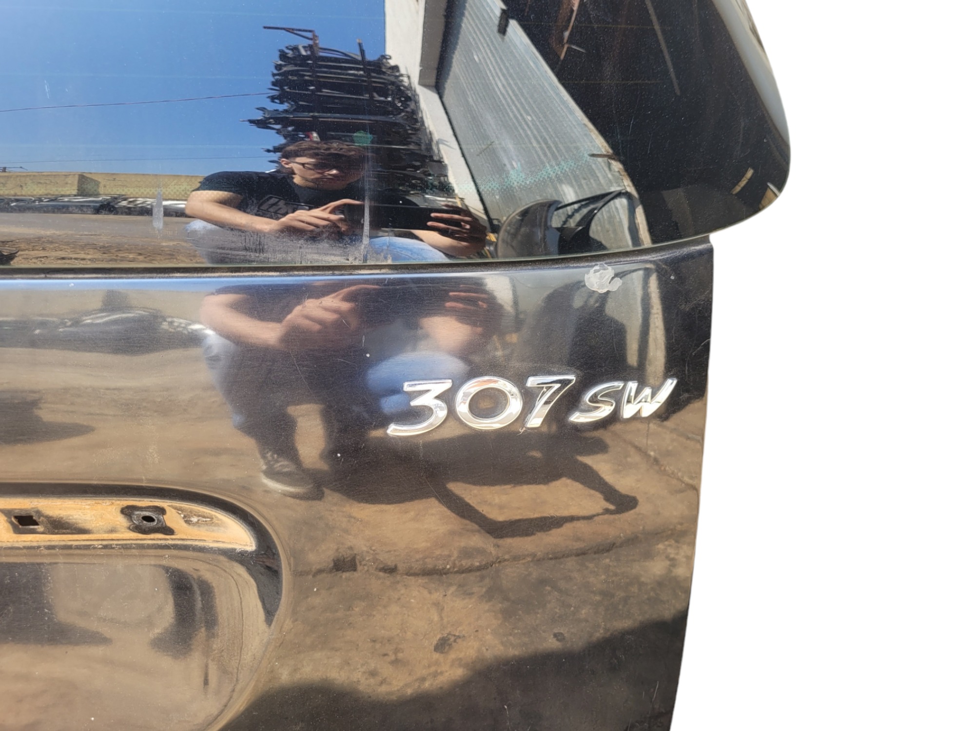 Tampa Traseira C Acessórios E Vigia Peugeot 307 Sw 2007 2013 Preto 2