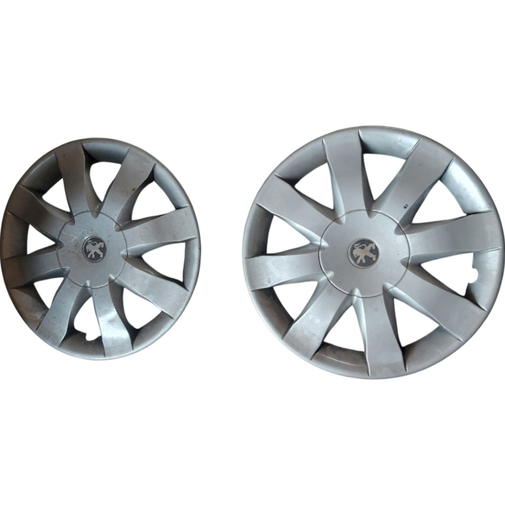 Calota Roda Peugeot 208 308 206 2008 2012 2016 2020 Prata 4
