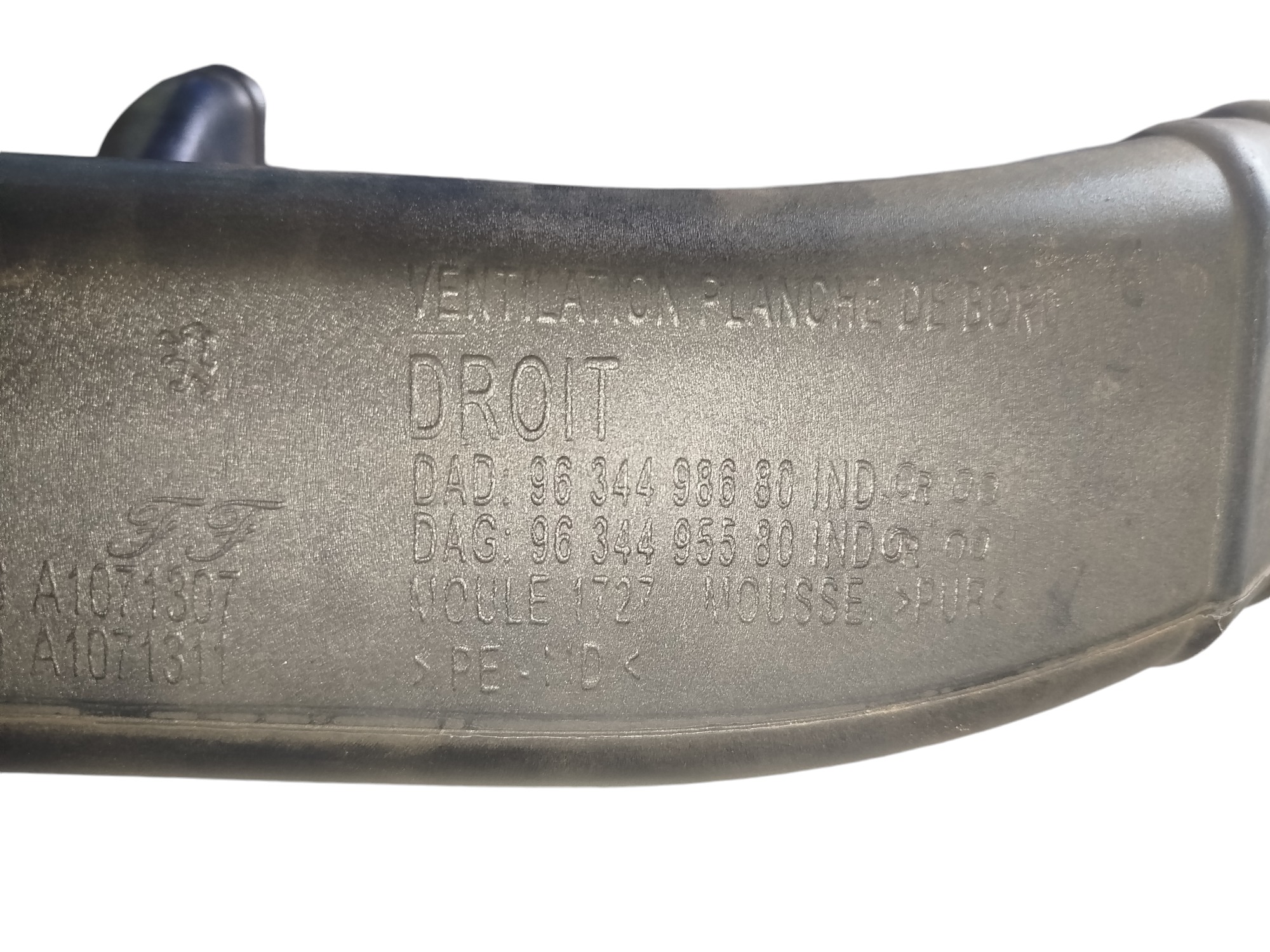 Duto Ar Painel Peugeot 307 9634498680 2008 2009 2010 2013 3