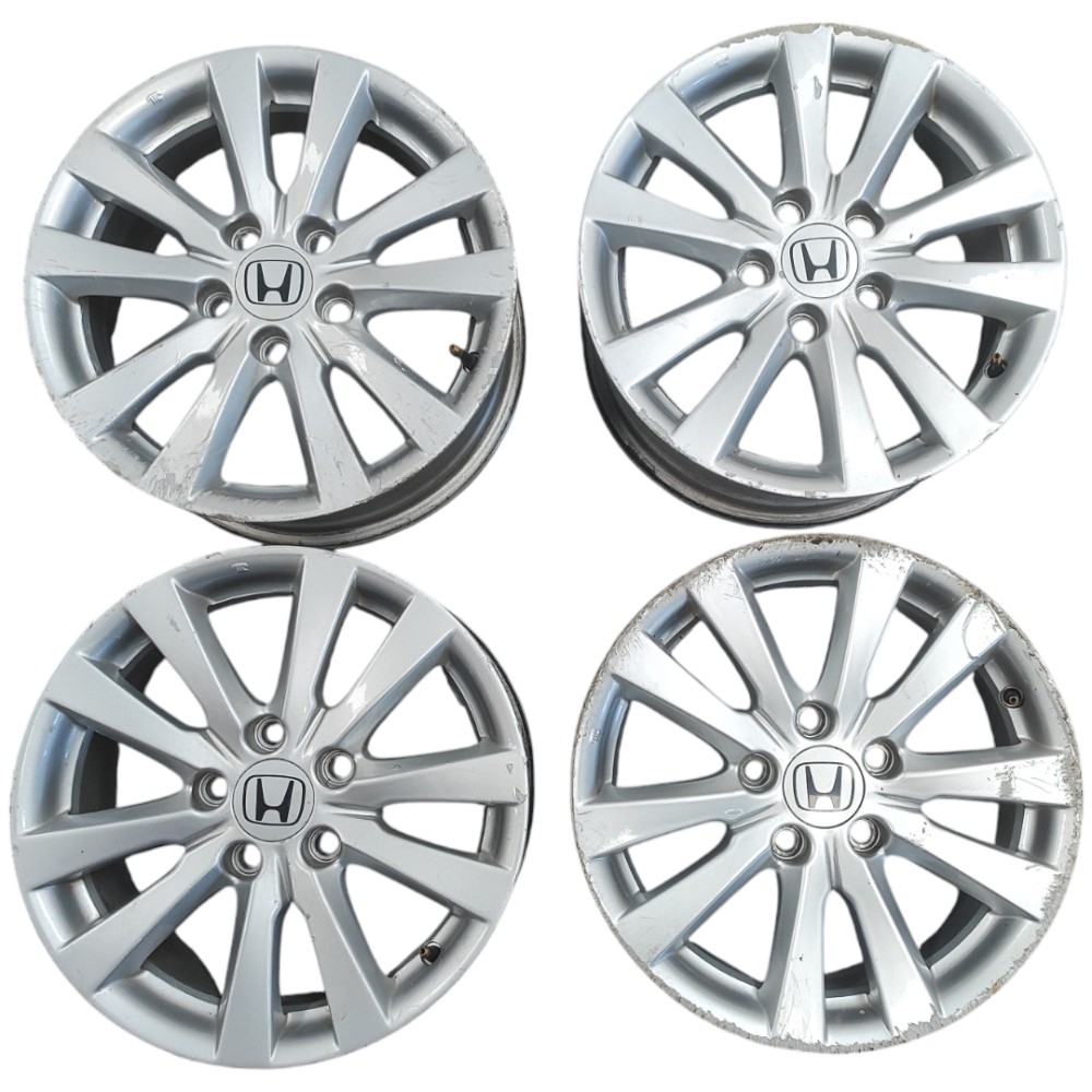 Jogo De Rodas Aro 16 Honda Civic 2012 2013 2014 2015 2016 Prata