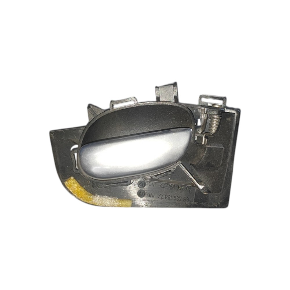 Maçaneta Interna Dianteira Esquerda Peugeot 206 2003 2006 Prata Dianteira 2
