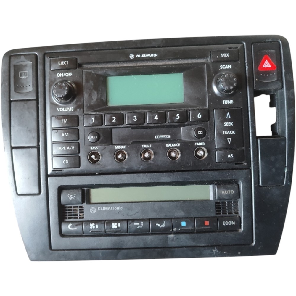 Rádio Painel Console Ar Vw Passat Variant B5 1996 2000 2005