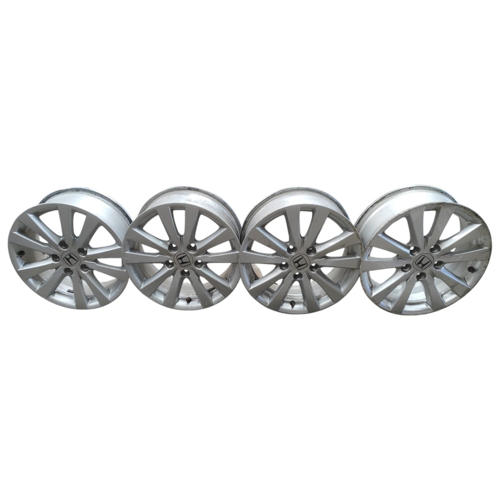 Jogo De Rodas Aro 16 Honda Civic 2012 2013 2014 2015 2016 Prata 3