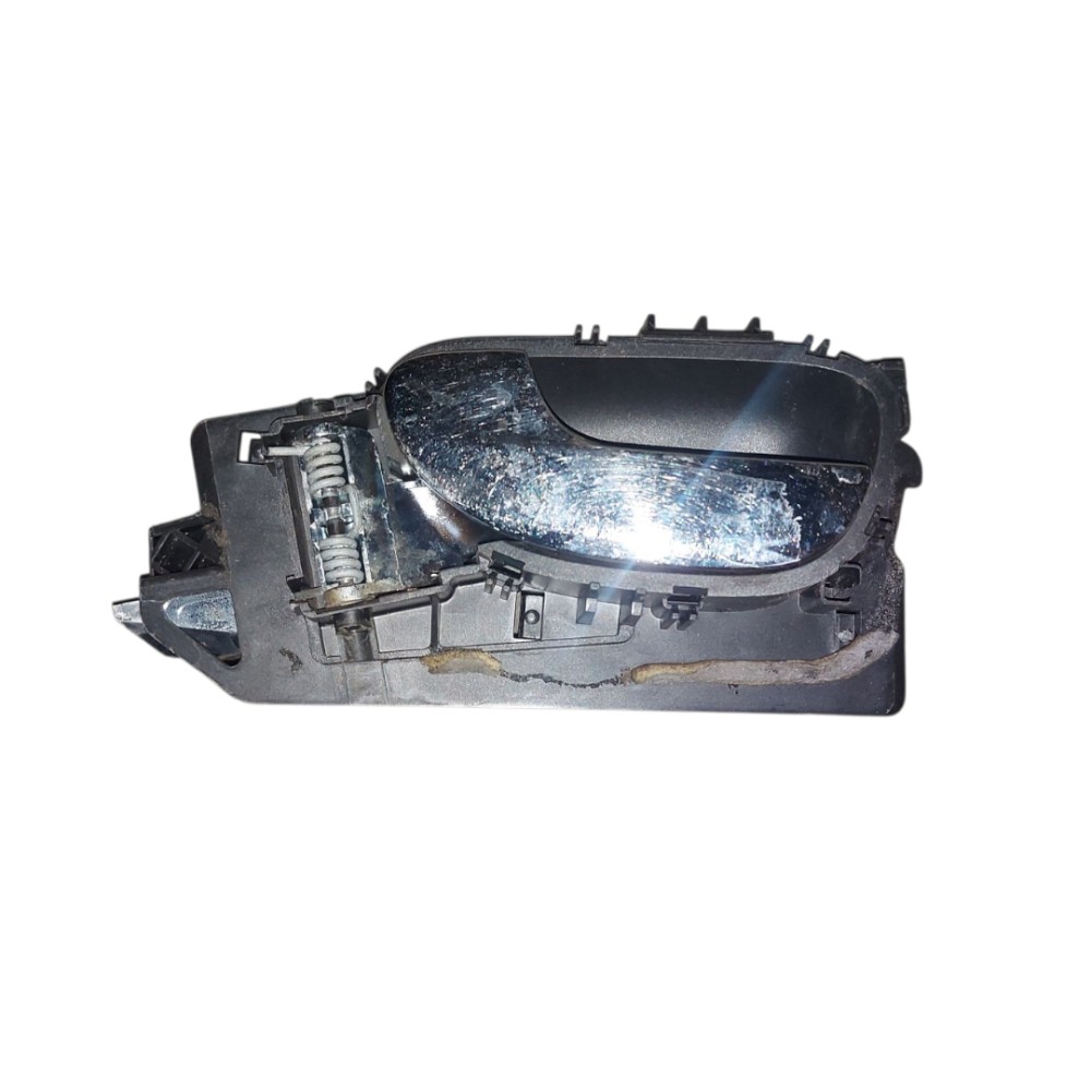 Maçaneta Interna Dianteira Esquerda Peugeot 307 2005 2012 Preto Dianteira