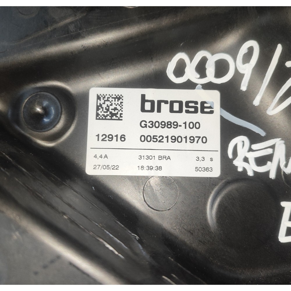 Maquina Vidro Dianteiro Esquerdo Jeep Renegade 2015 2024 Preto 3