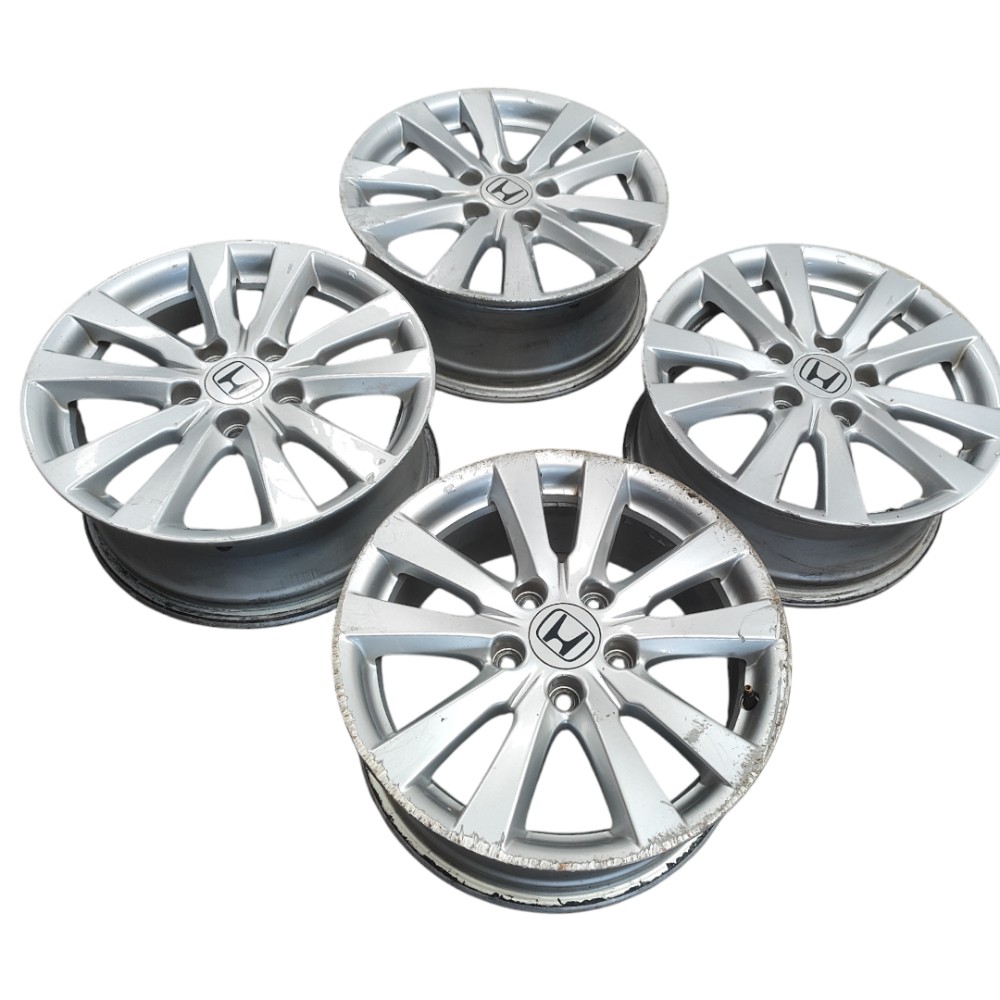 Jogo De Rodas Aro 16 Honda Civic 2012 2013 2014 2015 2016 Prata 2