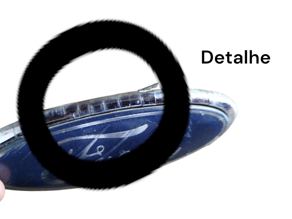 Simbolo Emblema Logo Ford Fiesta Ecosport Com Detalhe  Azul 4