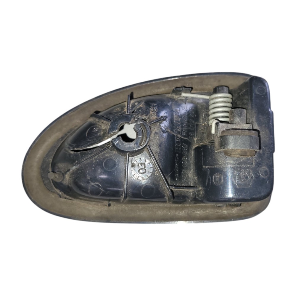 Maçaneta Interna Traseira Esquerda Renault Clio 2002 2014 Preto Traseira 7