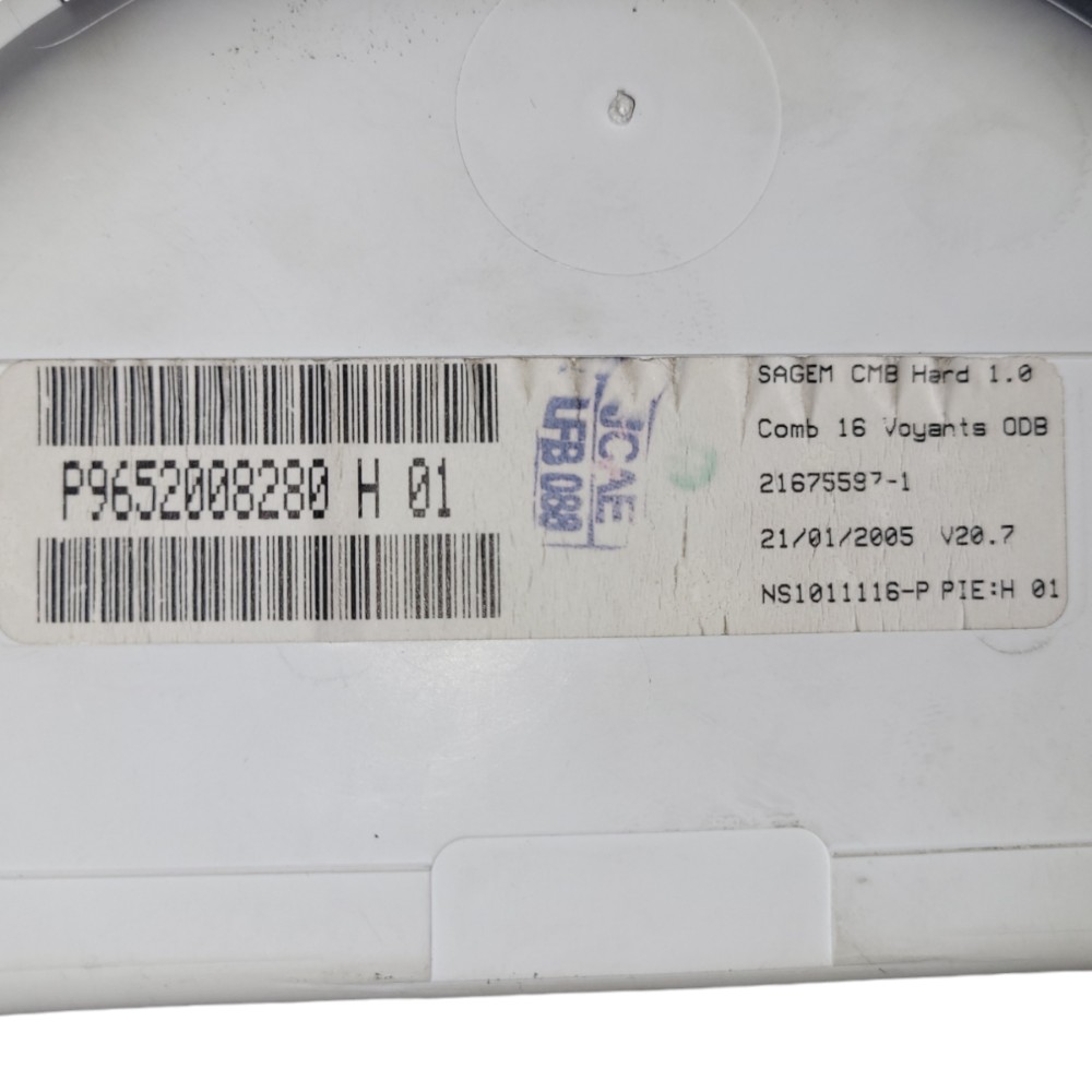 Painel Instrumento Citroen C3 1.4 1.6 2005 2012 P9652008280 Preto 6