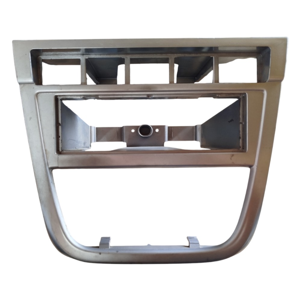 Moldura Acabamento Painel Central Vw Gol G5 Saveiro Detalhe Cinza