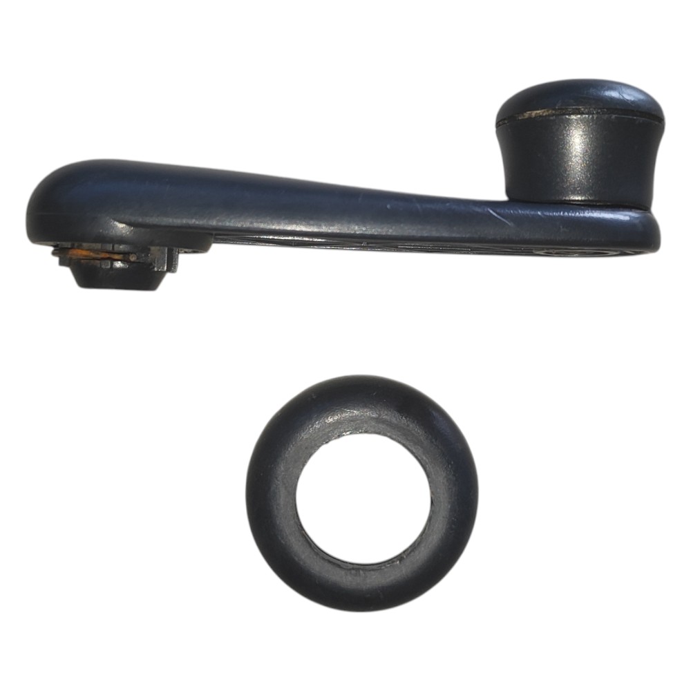 Manivela Vidro C/ Moldura Fiat Palio 2004 2005 2006 2012 Preto 6