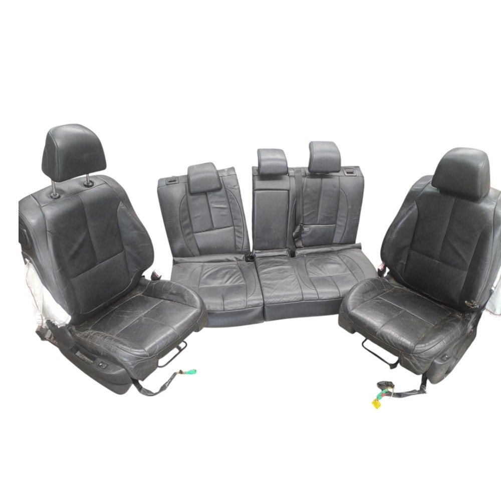 Jogo De Bancos Couro Citroen C4 Vtr 2.0 2006 2007 Original Preto