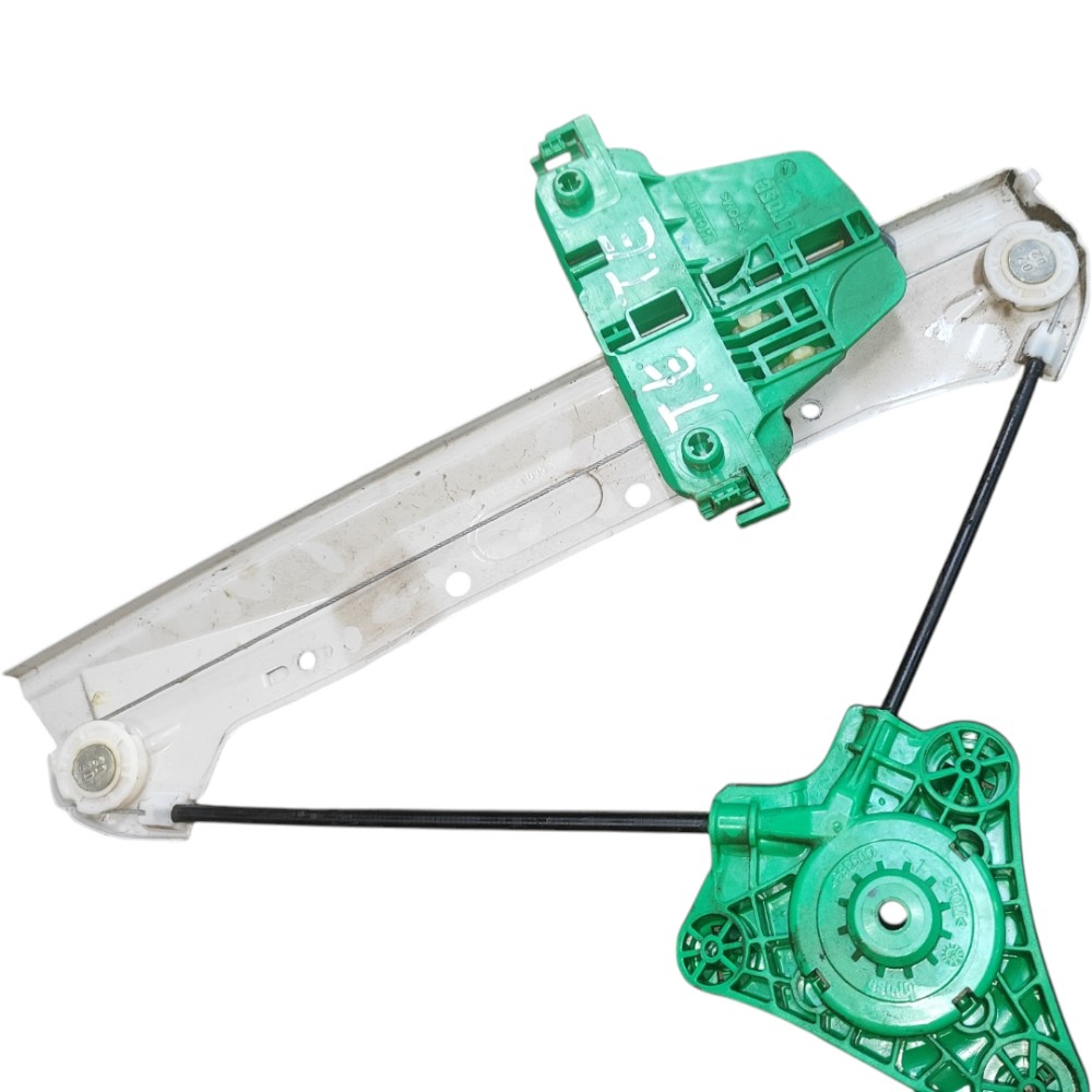 Maquina De Vidro Traseira Esquerda Volkswagen Gol G5 G6 G7 Prata E Verde