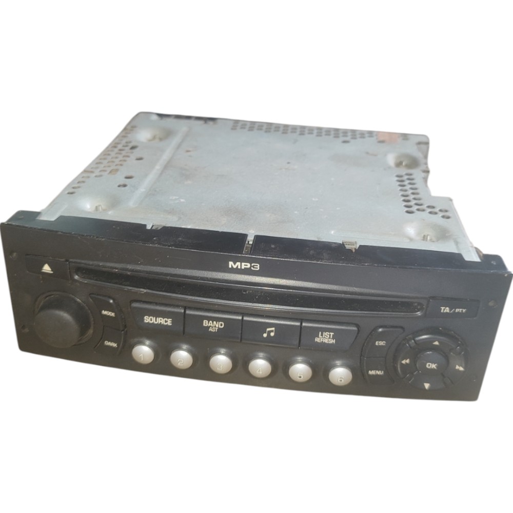 Rádio Cd Player Citroen C4 Pallas Pegeout 307 2007 2009 2014 2