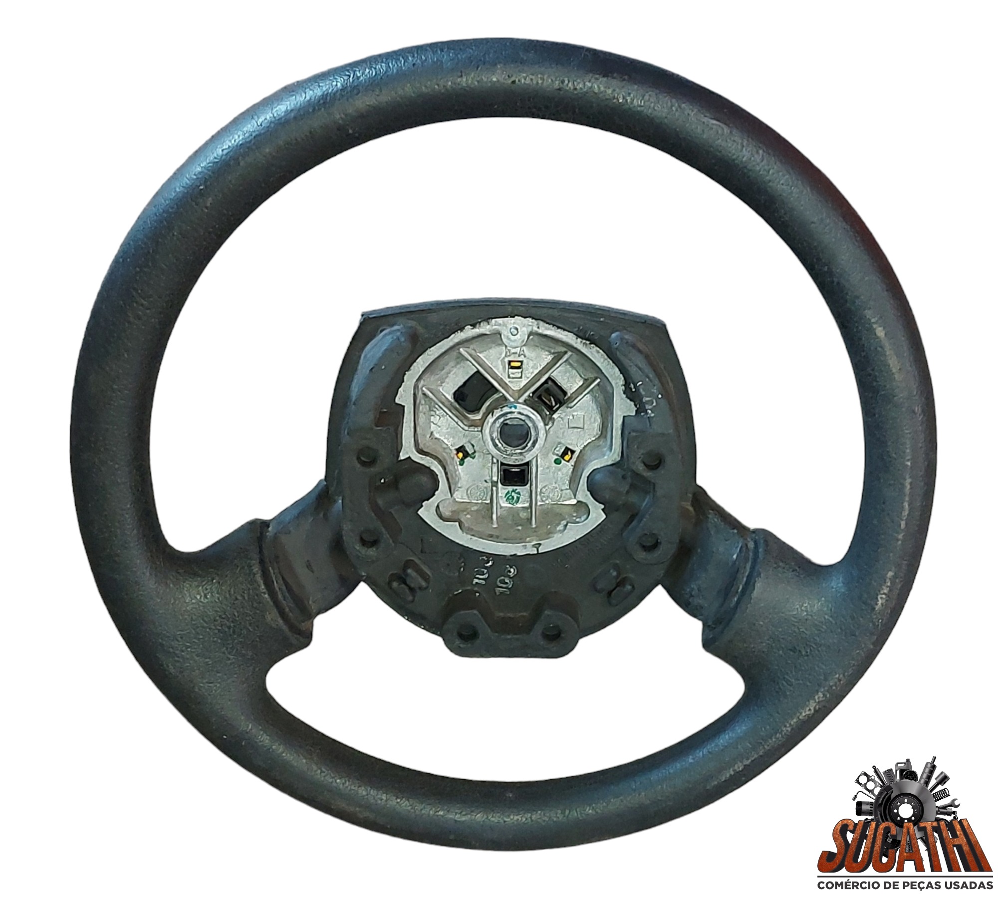 Volante Direçao Ford Fiesta Ka 2008 2009 2010 2011 2012 2013 Preto 1