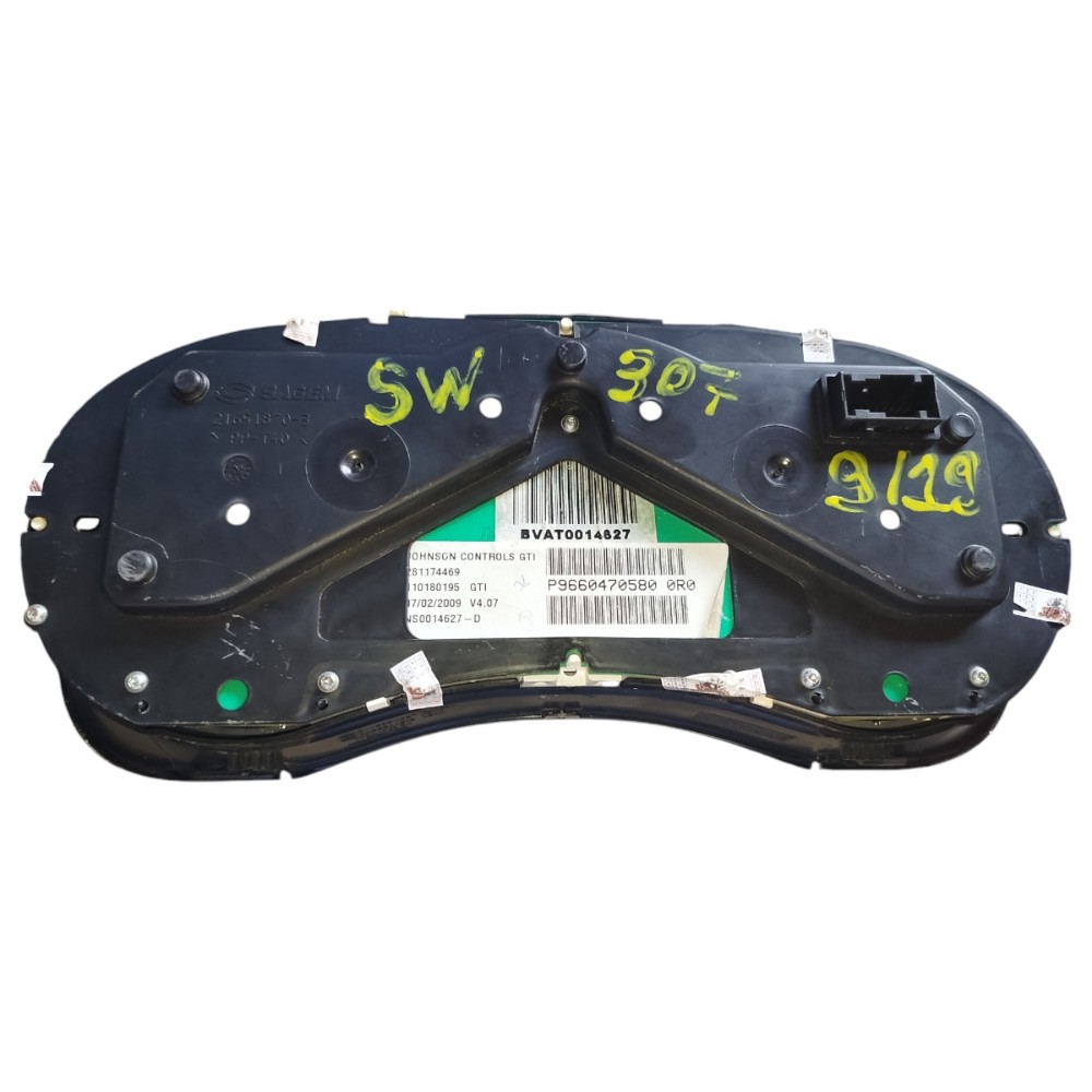 Painel Instrumento Peugeot 307 2.0 216518703 Original Preto 7