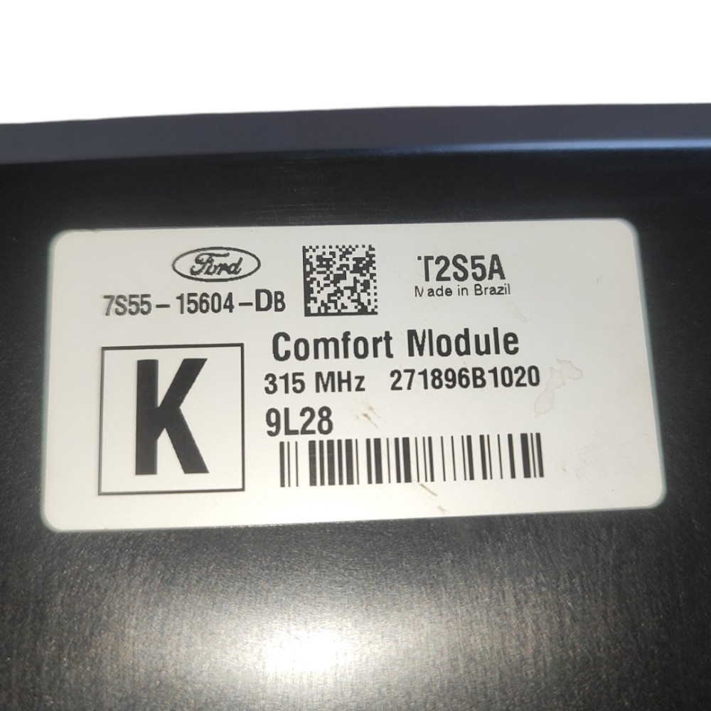 Módulo Central Conforto Ford Ka Fiesta 2008 2013 7s5515604db 2