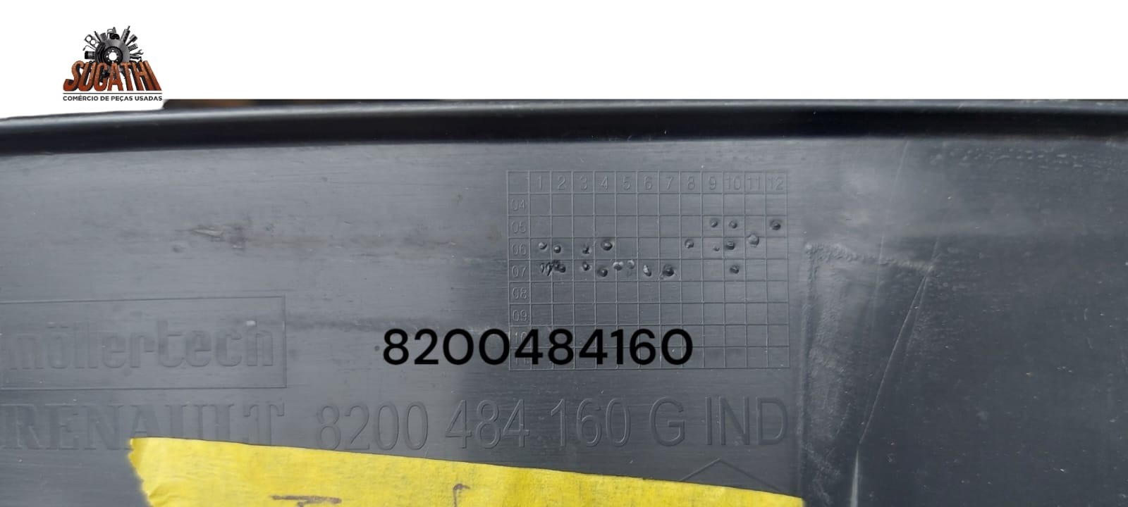 Acabamento Soleira Traseiro Esquerdo Megane 2007 2010 2012 Cinza-escuro 6