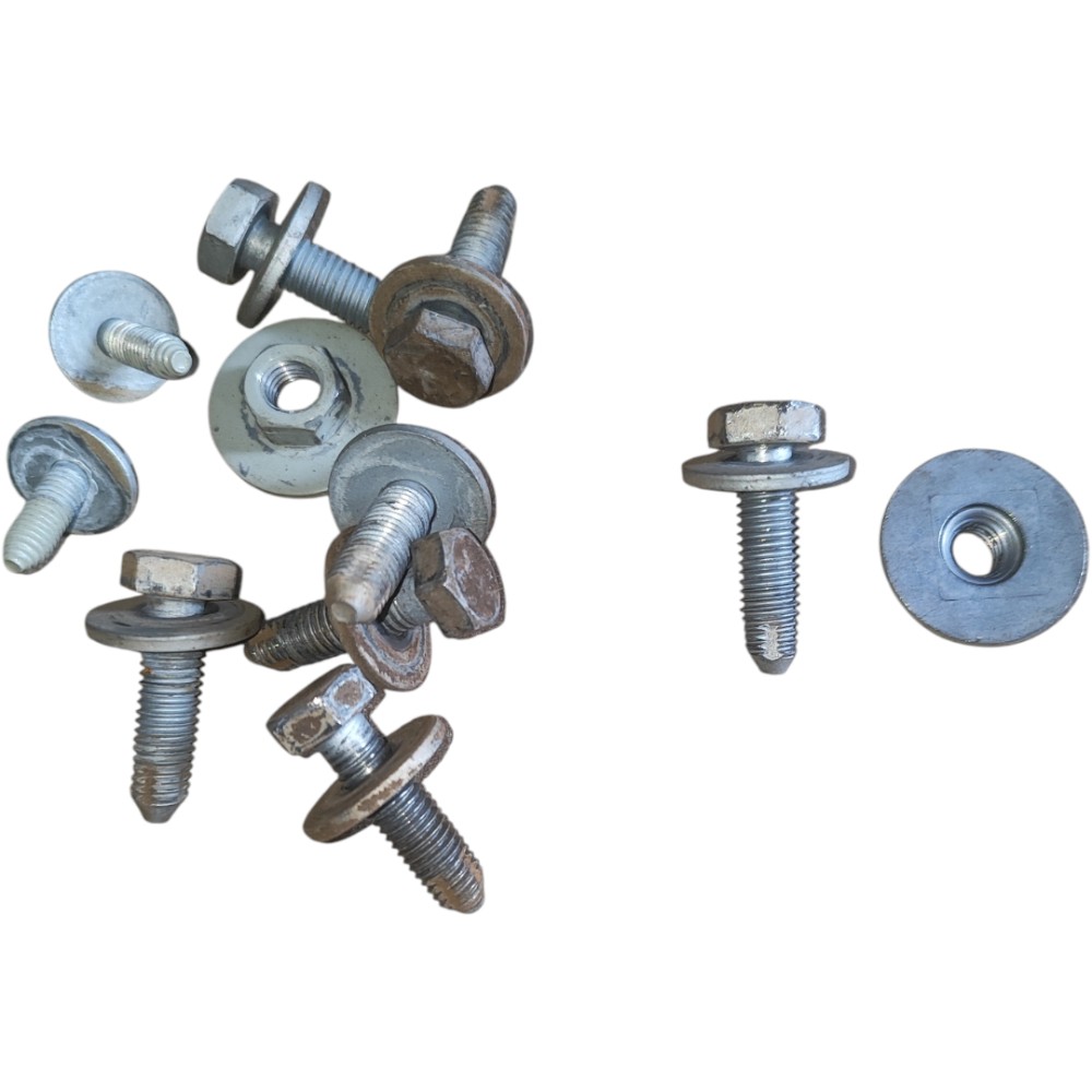 Kit Jogo Parafusos Porta Malas Citroen C4 2008 2011 2014 Prata