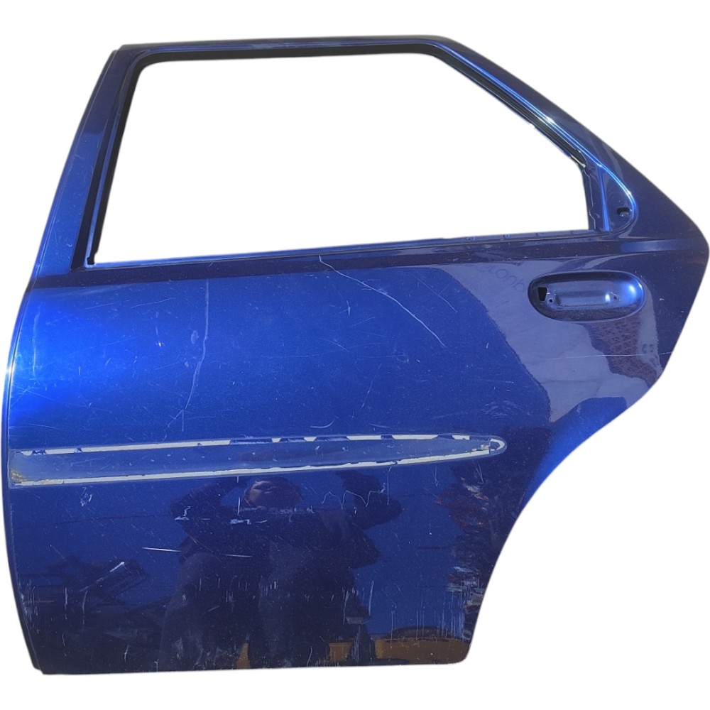 Porta Ford Fiesta Traseira Esquerda 1997 2000 2001 Traseira Esquerdo Azul