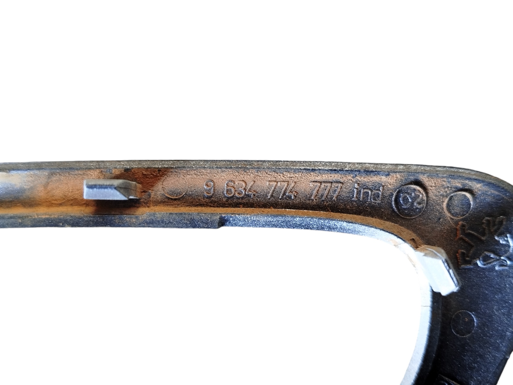 Moldura Maçaneta Interna Traseiro Esquerda 307 2007 A 2012 Cinza Traseira 5