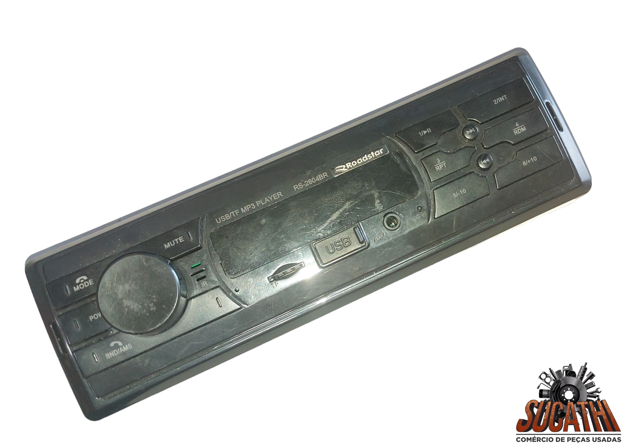 Radio Automotivo Roadstar Bluetooth Fm Usb Led Aux Sd Rs2604 1