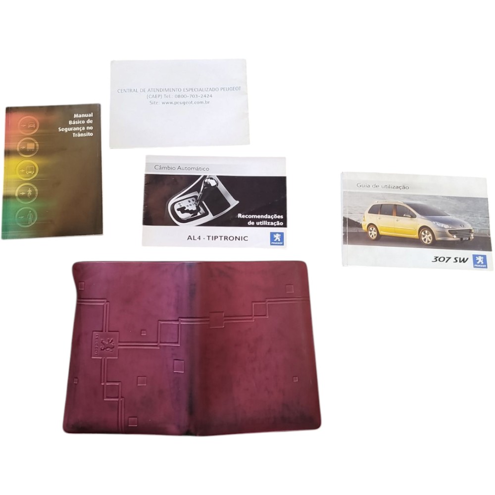 Manual Do Proprietário Com Capa 307 Sw 2006 2008 2010 A 2012 2