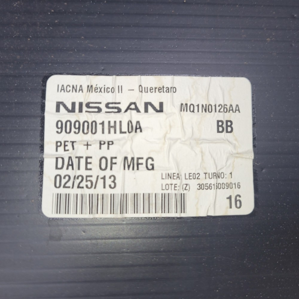 Forro Acabamento Tampa Traseira Nissan March 2014 2015 2020 4