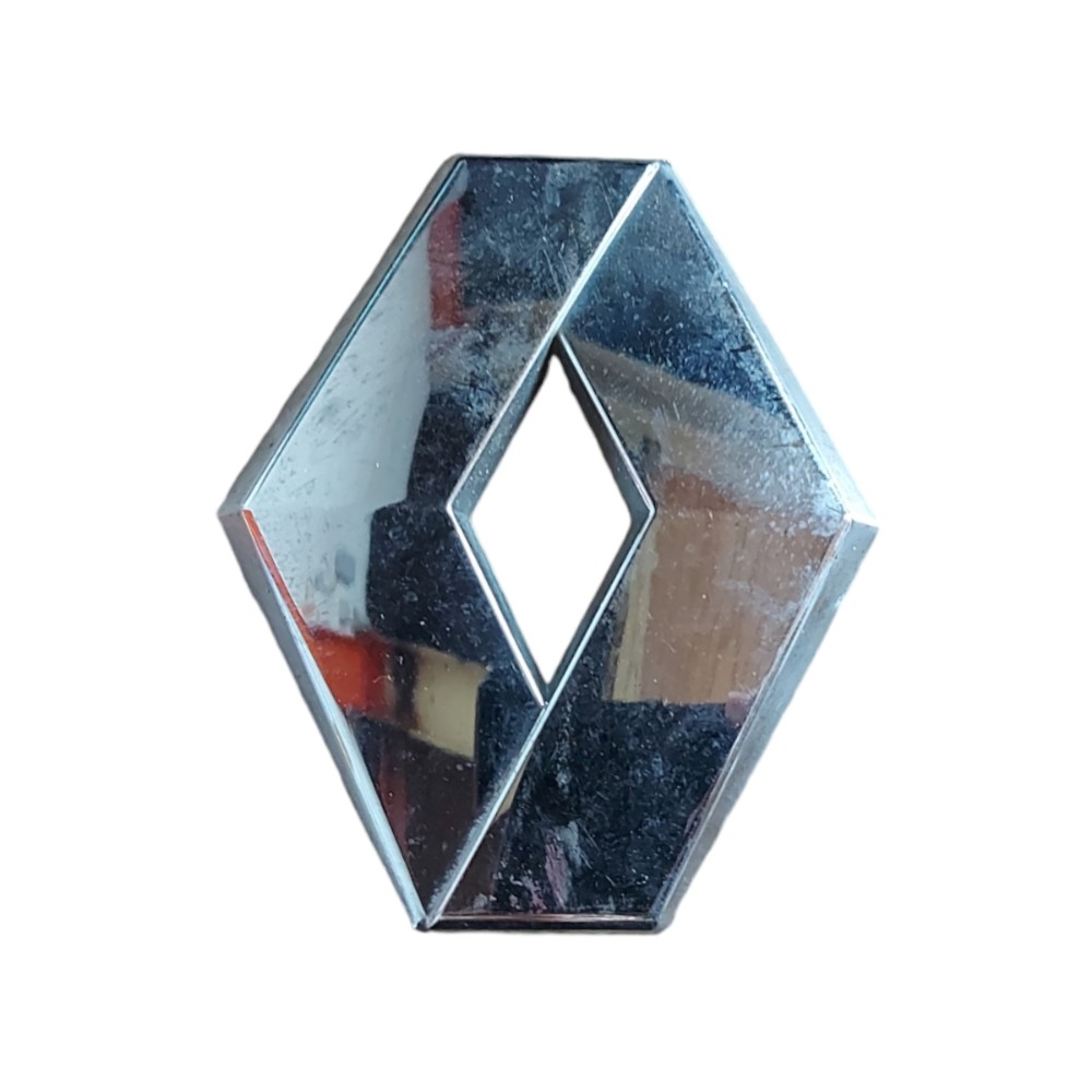 Emblema Tampa Traseira Renault Sandero Duster Logan Fluence Prata