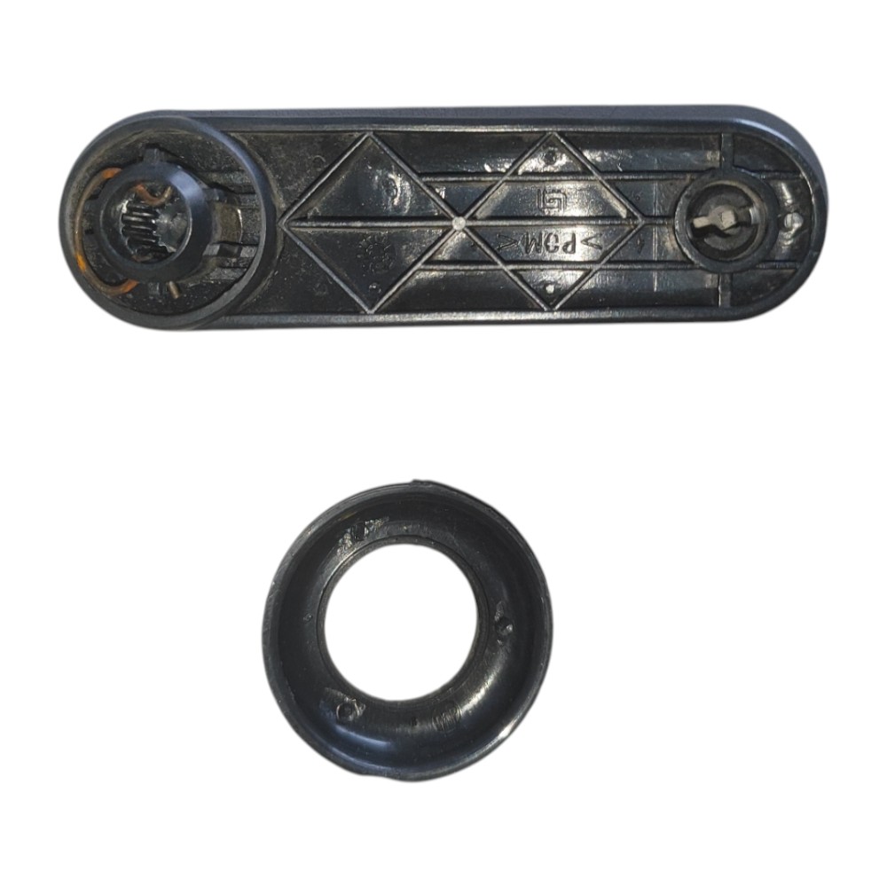 Manivela Vidro C/ Moldura Fiat Palio 2004 2005 2006 2012 Preto 4