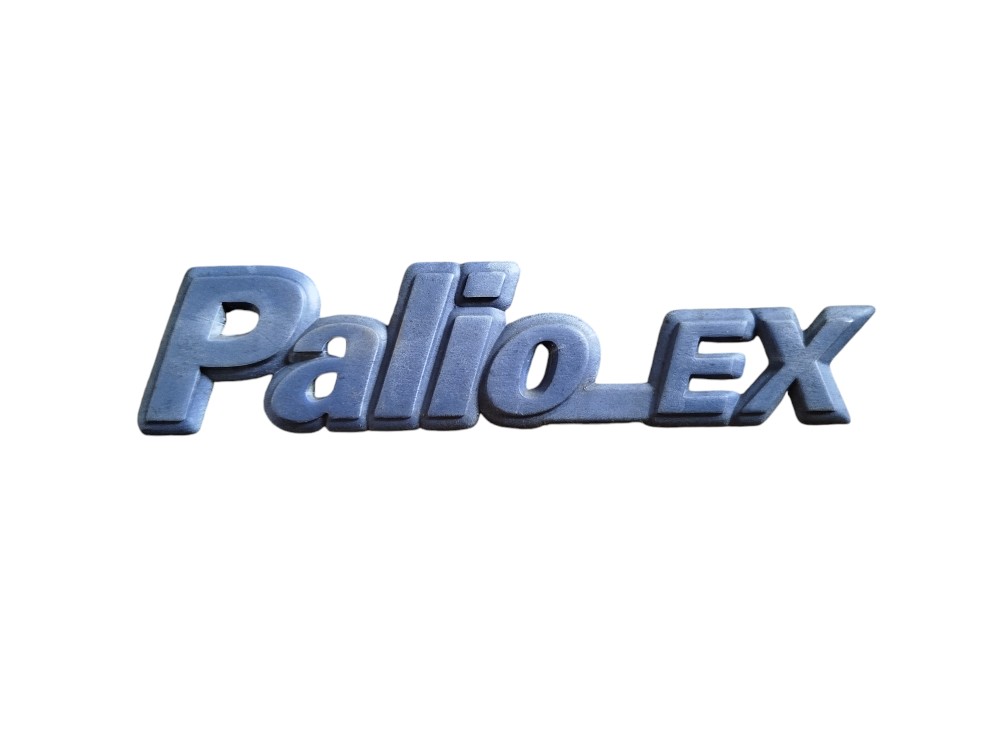 Emblema Traseiro Porta Malas Fiat Palio Ex 1996 2000 2002 Azul 2