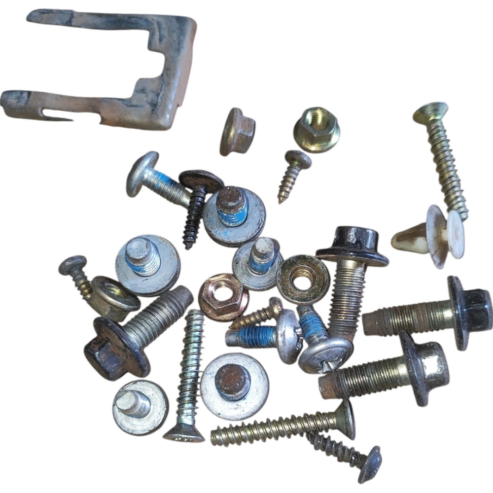 Kit Todos Parafusos Uma Porta Ford Ecosport 2003 2008 2013 Prata
