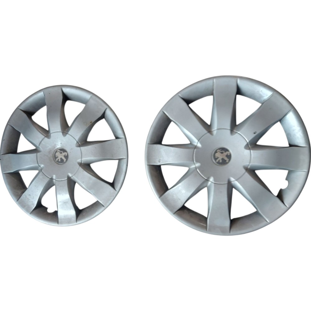 Calota Roda Peugeot 208 308 206 2008 2012 2016 2020 Prata 3