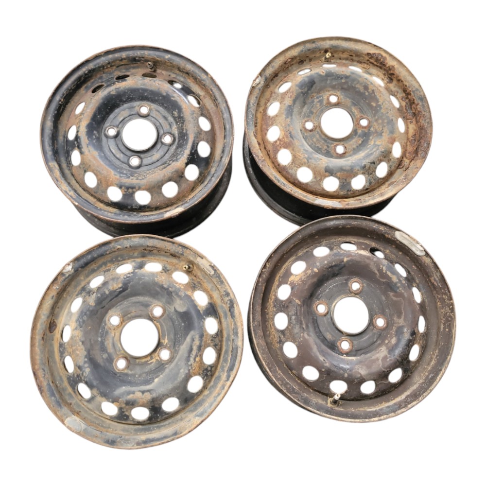 Jogo De Roda Aro 13 Ford Ka 2008 2009 2010 2011 2012 2013 Preto
