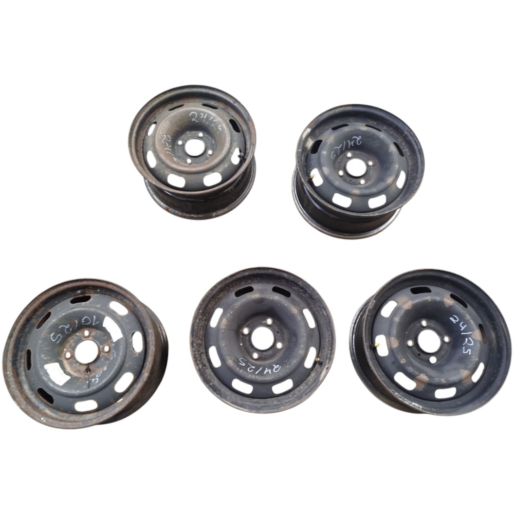 Jogo Kit 5 Rodas Peugeot 307 Citroen C3 2009 2010 2011 2012 Preto