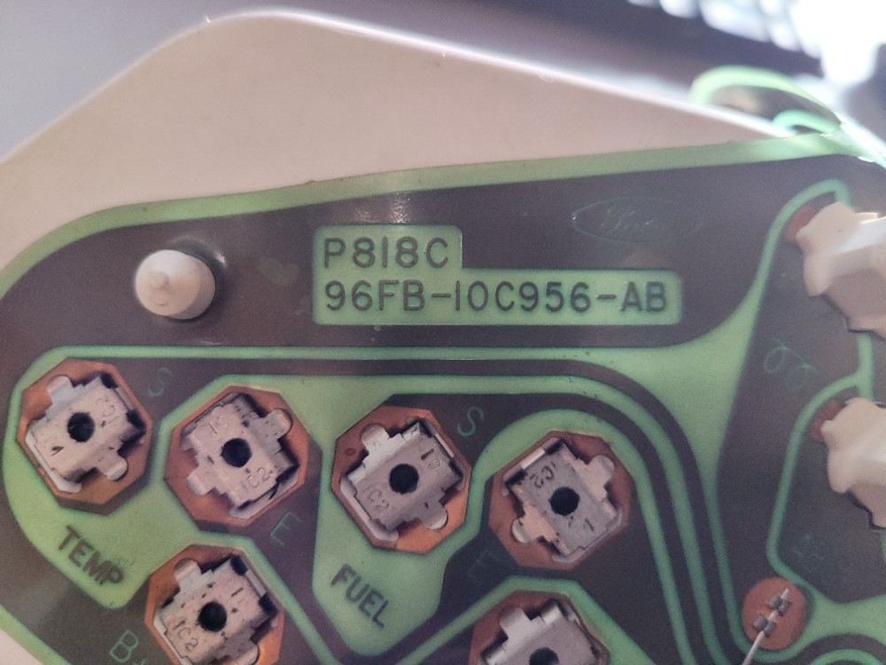 Painel Instrumento Velocimetro Ford Escort Fiesta 1996 1999 Preto 7