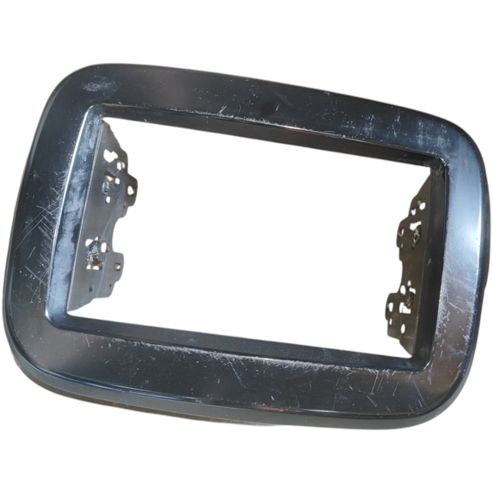 Moldura Multimídia Fia Mobi 2012 2015 2017 2019 2022 Detelhe Preto