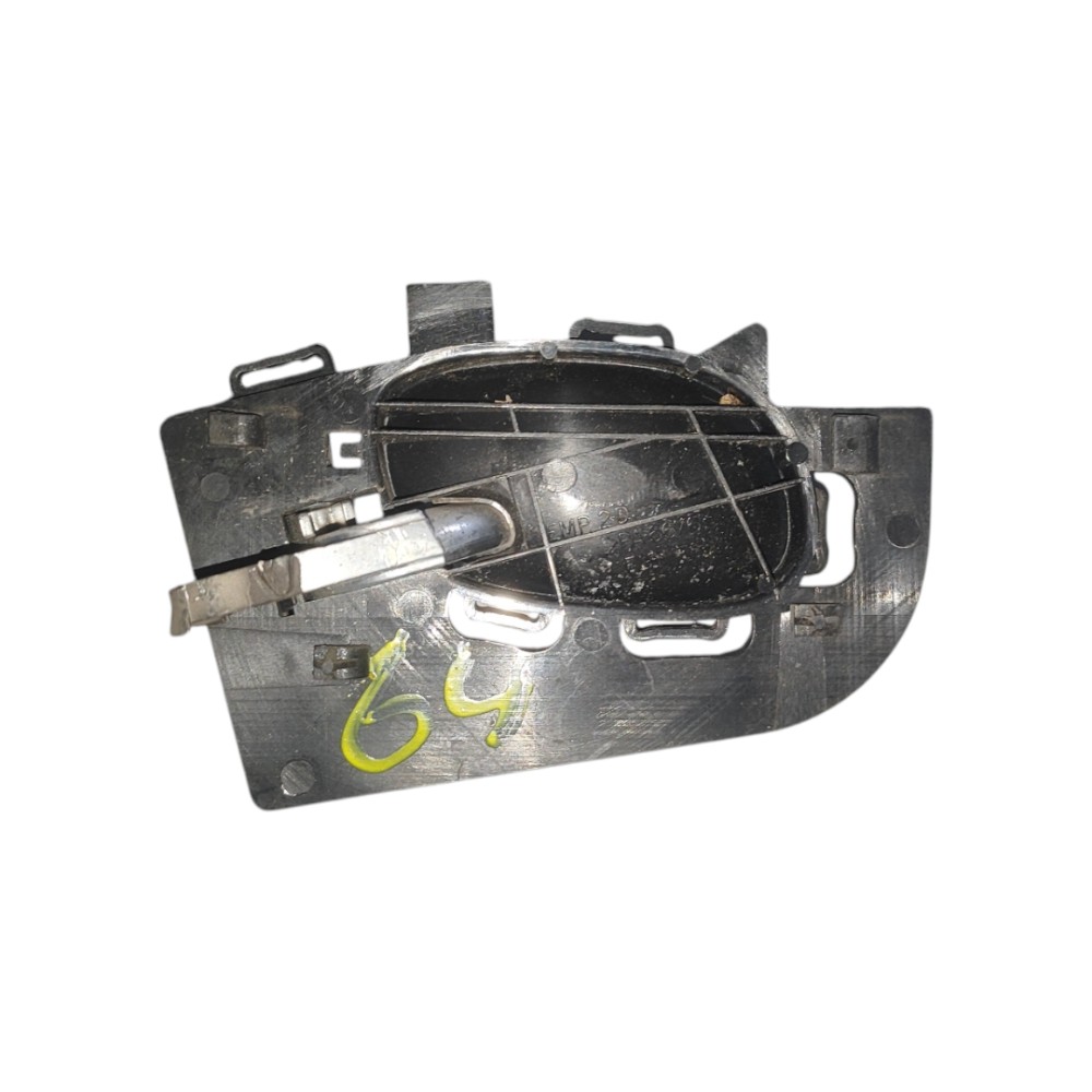 Maçaneta Interna Dianteira Esquerda Peugeot 206 2003 2006 Prata Dianteira 3
