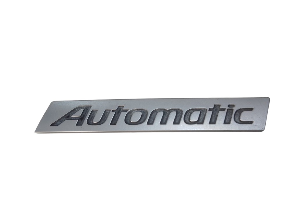 Emblema Automatic Tampa Traseira Hyundai Hb20 2012/2019 Prata 4