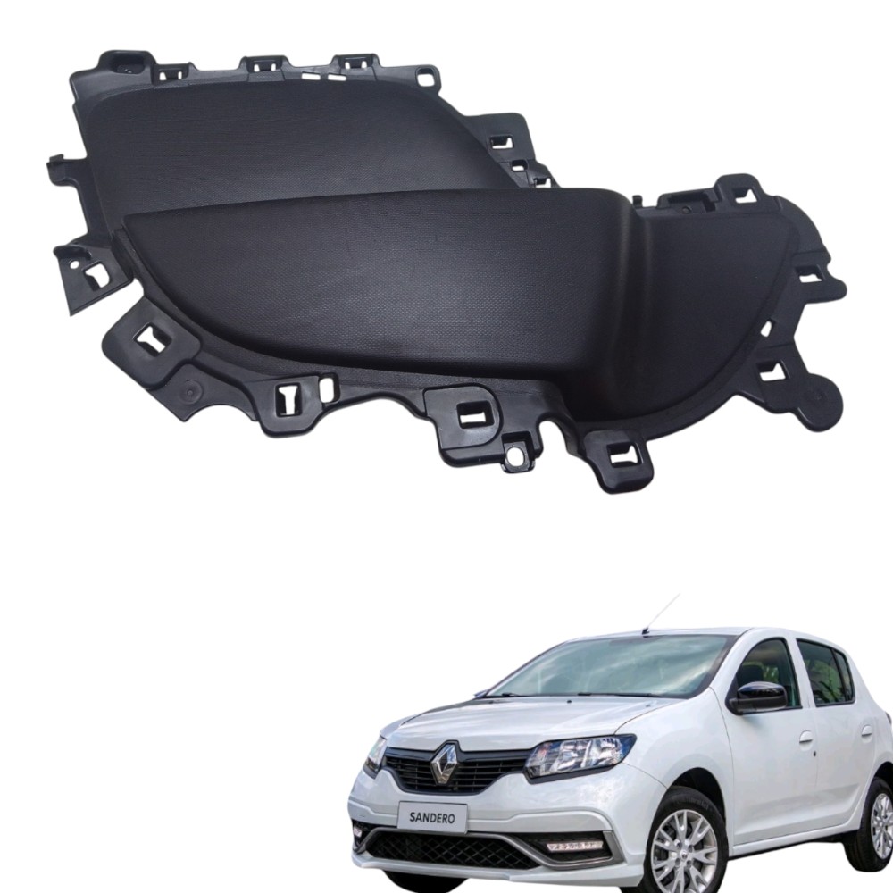 Apoio De Braço Traseiro Esquerdo Renault Sandero 2015 A 2020 Preto