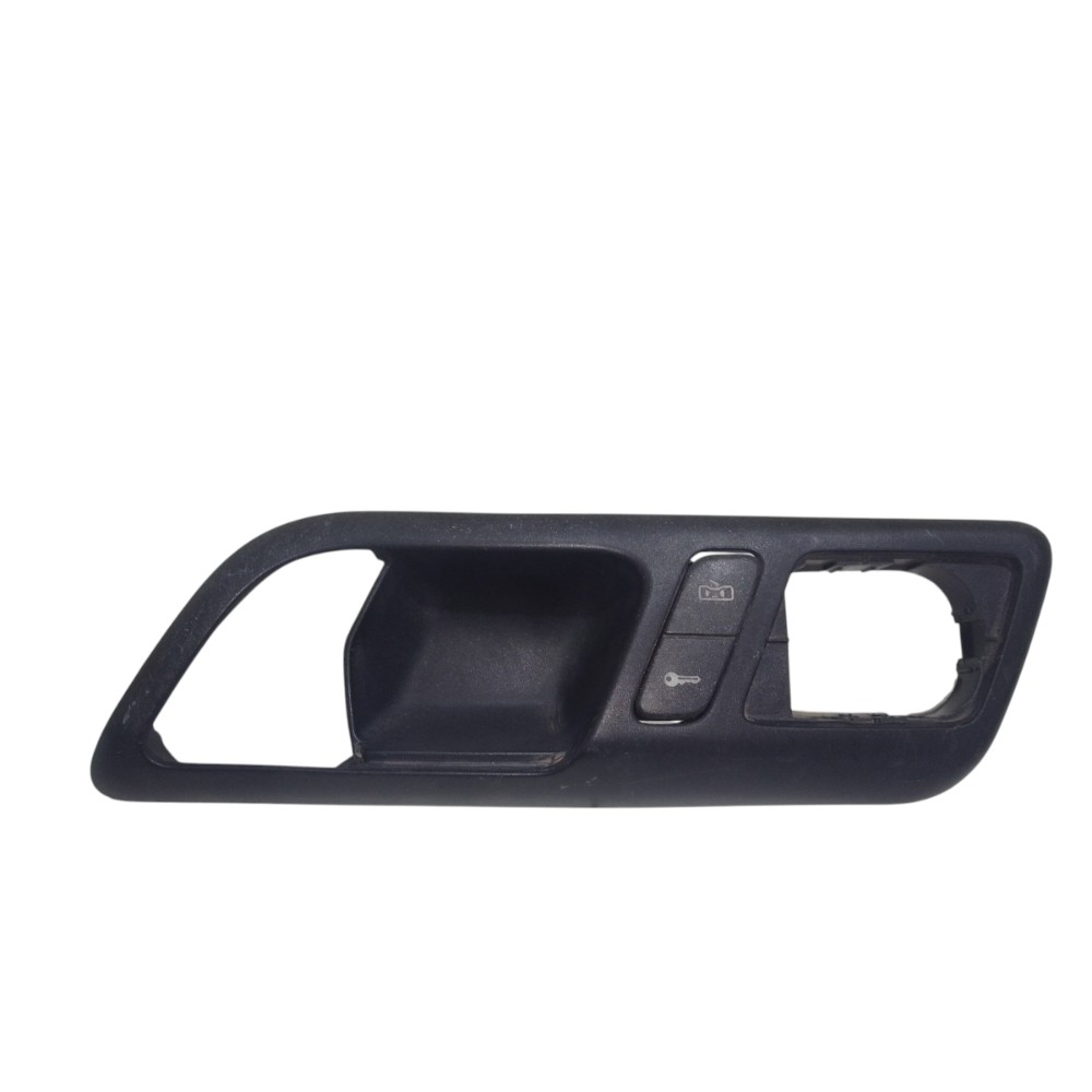 Moldura Maçaneta Interna Dianteira Le Vw Polo 2004 A 2014 Preto 4
