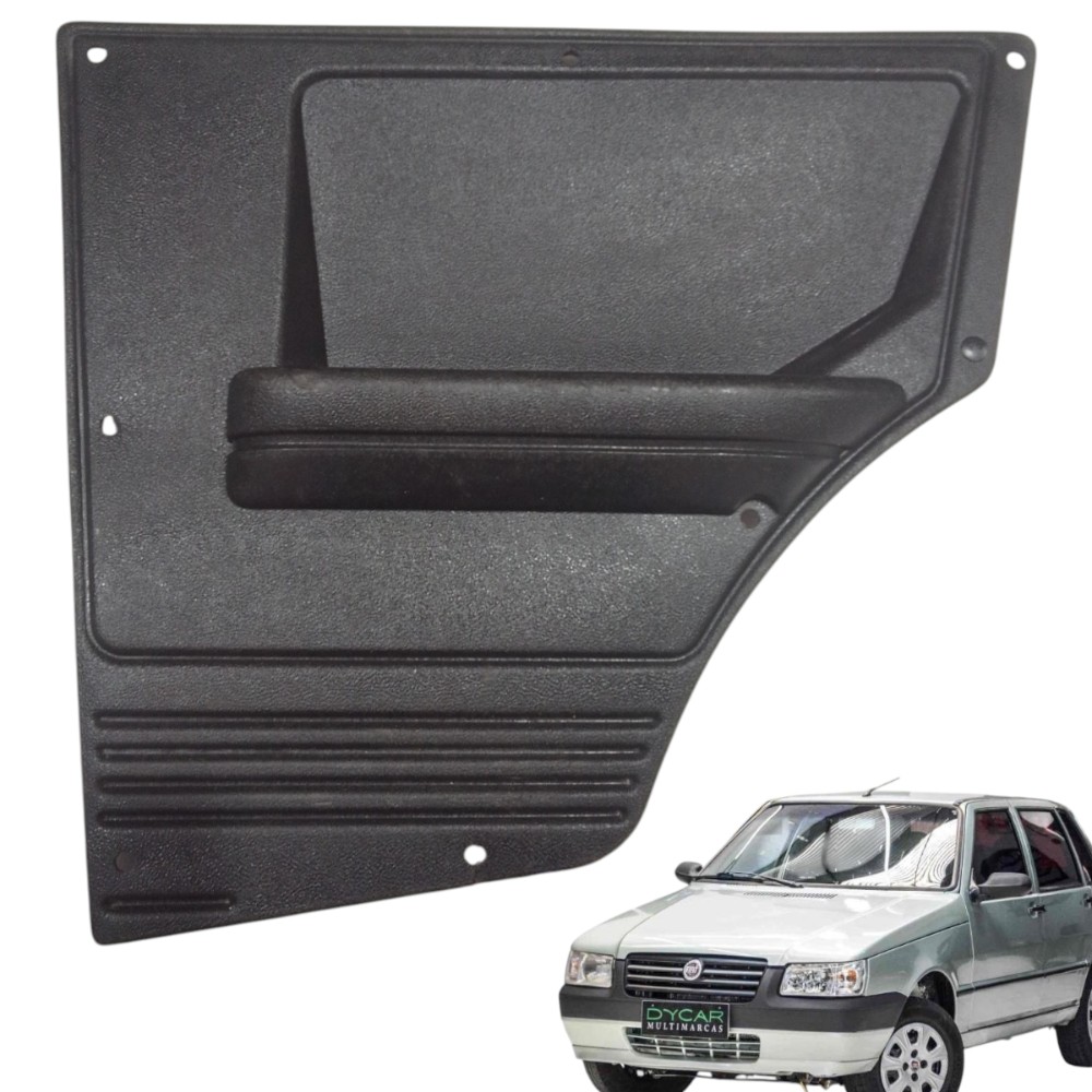 Ferro Acabamento Traseira Direita Fiat Uno 2003 / 2004 Preto