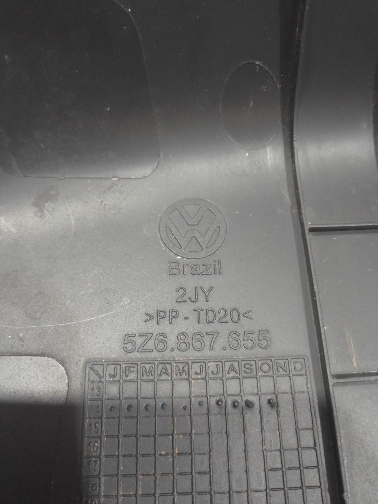 Acabamento moldura esquerdo Volkswagen fox 2015 2022 6