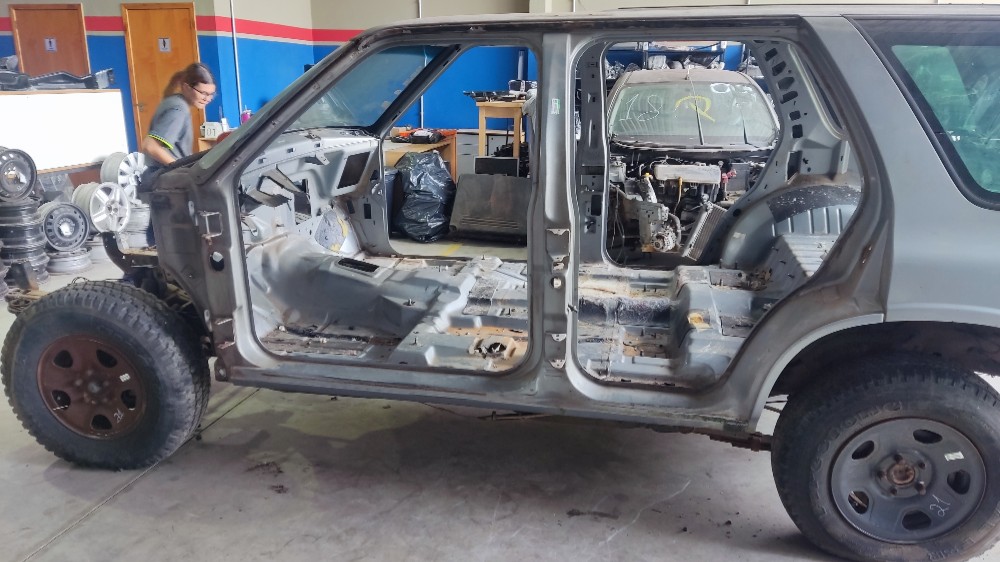 Caixote Teto Chevrolet Blazer 1997 Lateral Traseira Frente Prata 9